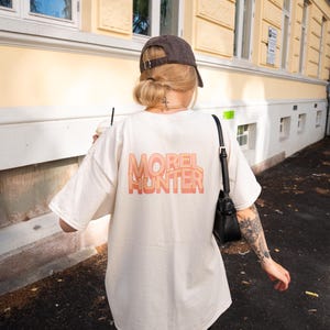 Morel Hunter Shirt | Retro Mushroom Forager Tee, Wild Morel Hunting Graphic T-Shirt, Mycology Gift for Fungi Lovers and Nature Seekers 428