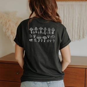 Pilz Shirt | Wild Fungi Foragin T-Shirt, Mykologie-Diagramm-T-Shirt für Natur- und Waldliebhaber Bprint 67