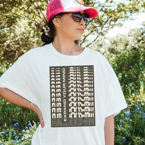 Psychedelic Mushroom Shirt | Psilocybe Trippy Typography Tee, Magic Mushroom Art for Mind Expansion and Consciousness Explorers 330