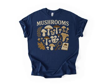 Mushroom Lover Shirt – Vintage Forager Tee – Retro Fungi Nature Gift
