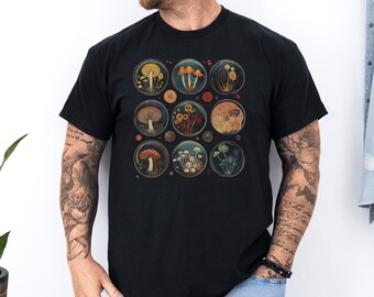 Pilz Wissenschaft T-Shirt: Vintage Fungi Kunst, Mykologie Design
