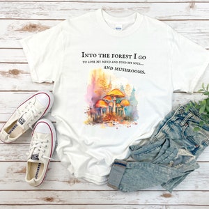 Naturkern In den Wald gehe ich, um meinen Verstand zu verlieren | Lustiges Pilz Shirt Geschenk für Sammler & Naturliebhaber