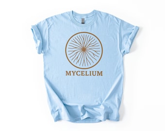 Shirt mycelium – T-shirt met minimal Fungi Network – Line Art Mycology Naturecore-cadeau