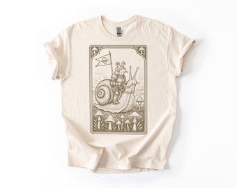 Camiseta del Rey Caracol – Camiseta de Hongos Jinete de Rana – Regalo de Fantasía con Hongos