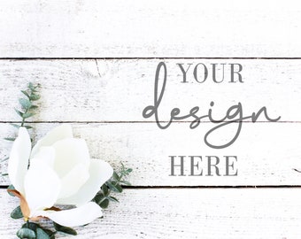 White Distressed Wood Mockup: Styled Product Background (Digital Download)
