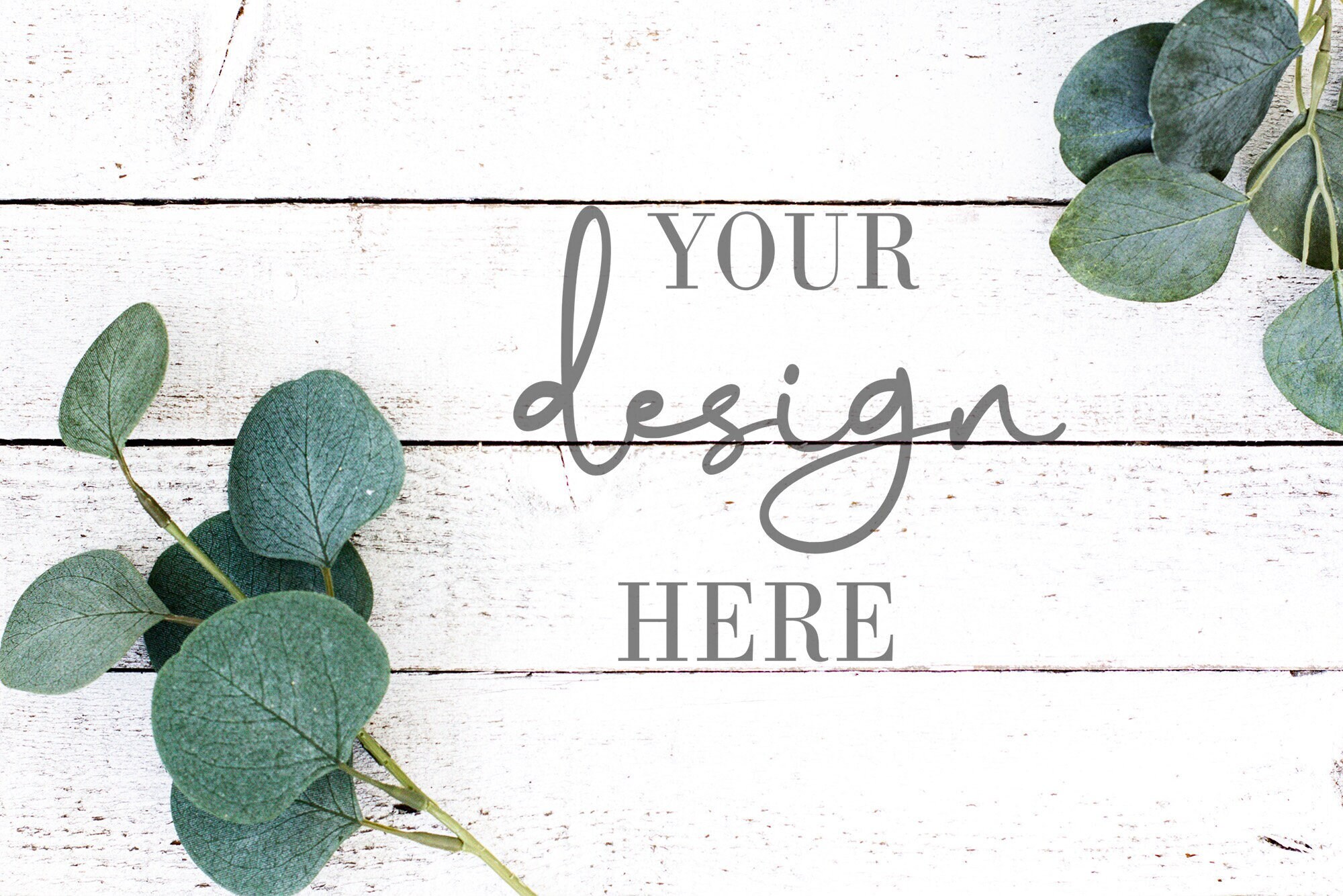 White Shiplap Background Mockup: Styled SVG Display (Digital Download)