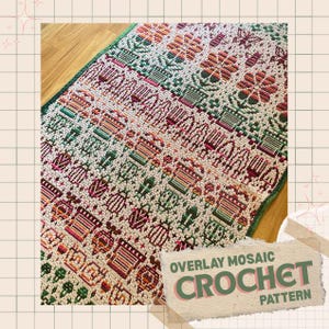 Overlay Mosaic Crochet Pattern | How Does Your Garden Grow? | PDF Download Crochet Pattern