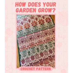 Overlay Mosaic Crochet Pattern | How Does Your Garden Grow? | PDF Download Crochet Pattern
