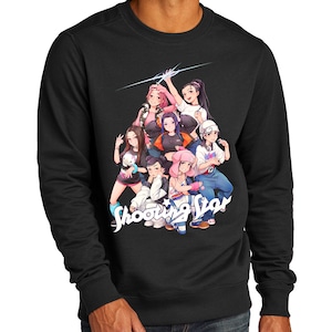 XG Shooting Star Inspired Anime Unisex Sweatshirt, KPOP Merch, Anime Merch, XG Merch