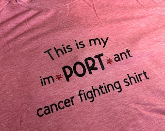 Chemo port shirt