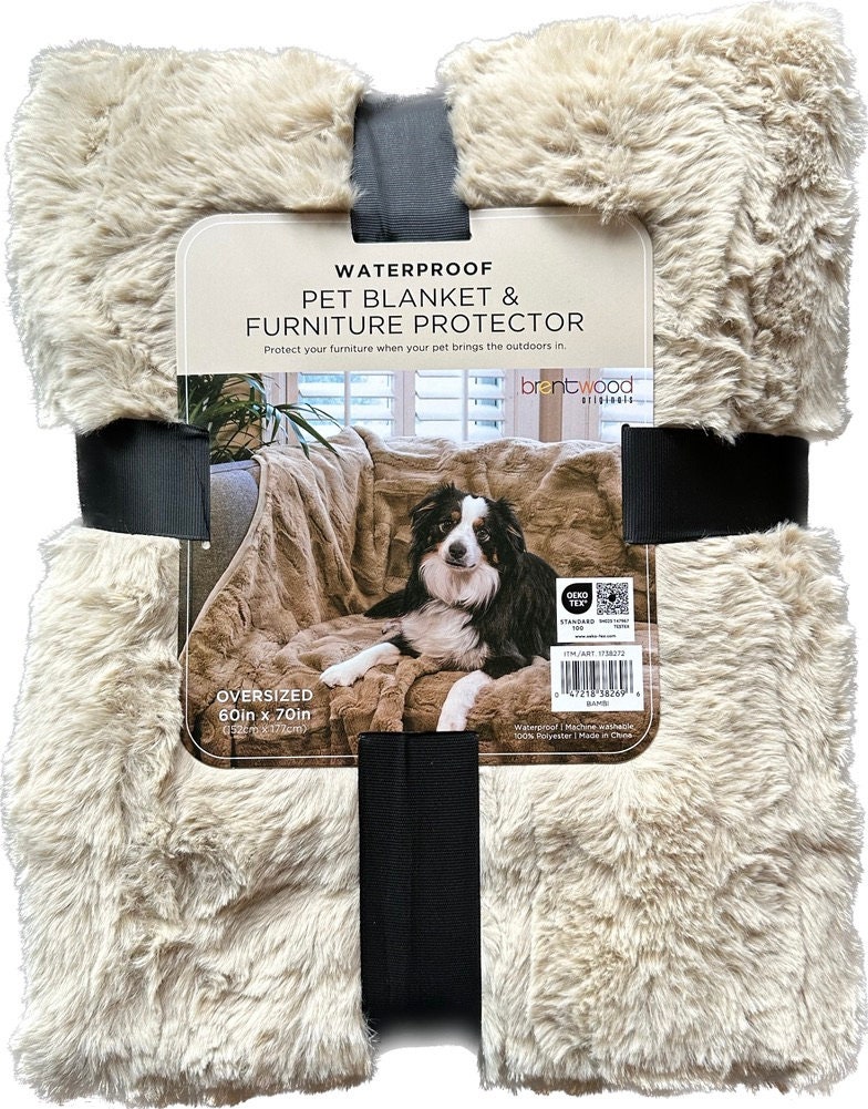 Brentwood Originals Faux Fur Pet Mat White