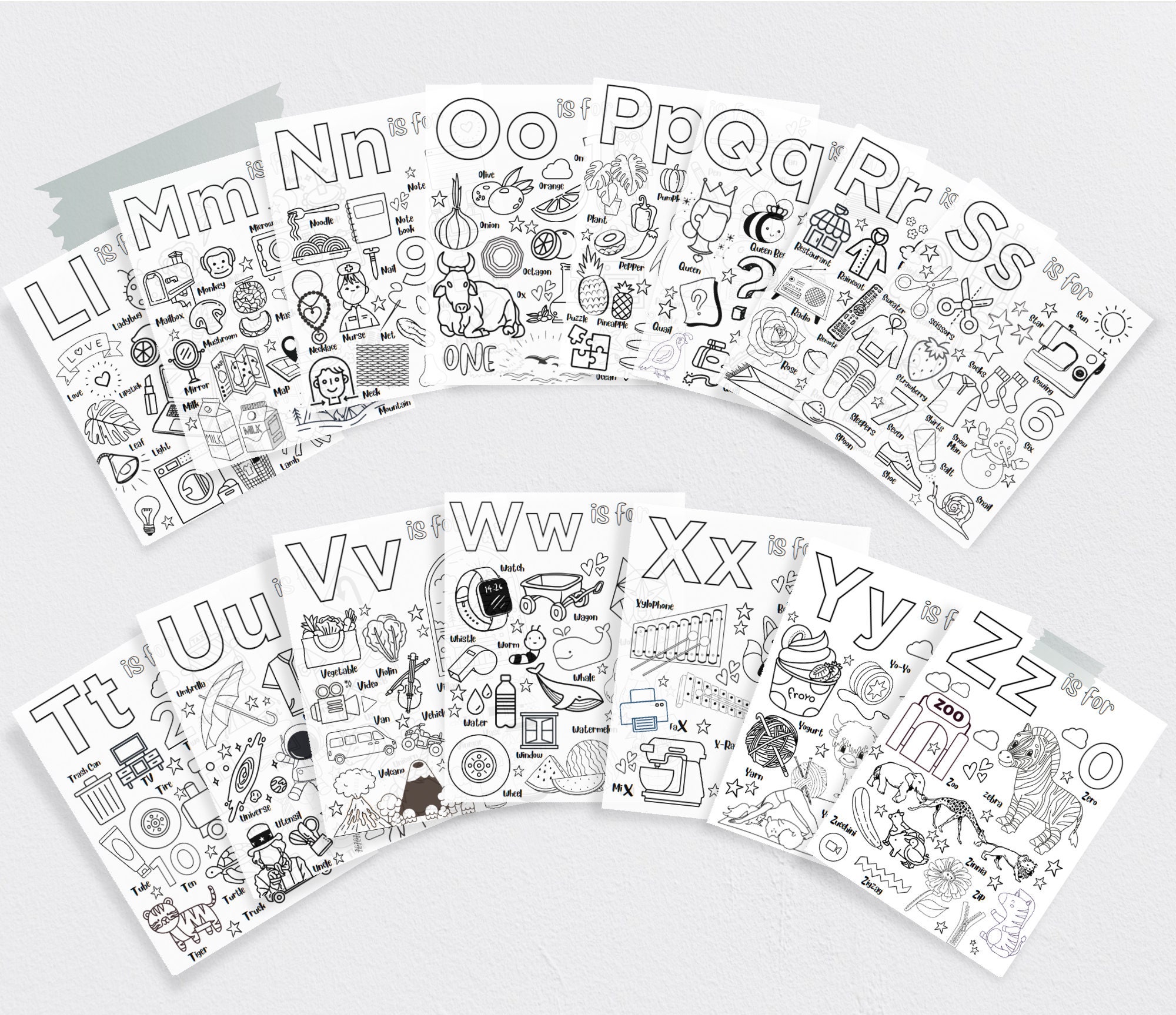 ABC First Alphabet Book L 80 Pages L Baby's First ABC Coloring ...