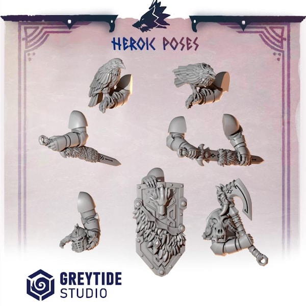 Primal Hounds - Heroic Pose's | Greytide Studio