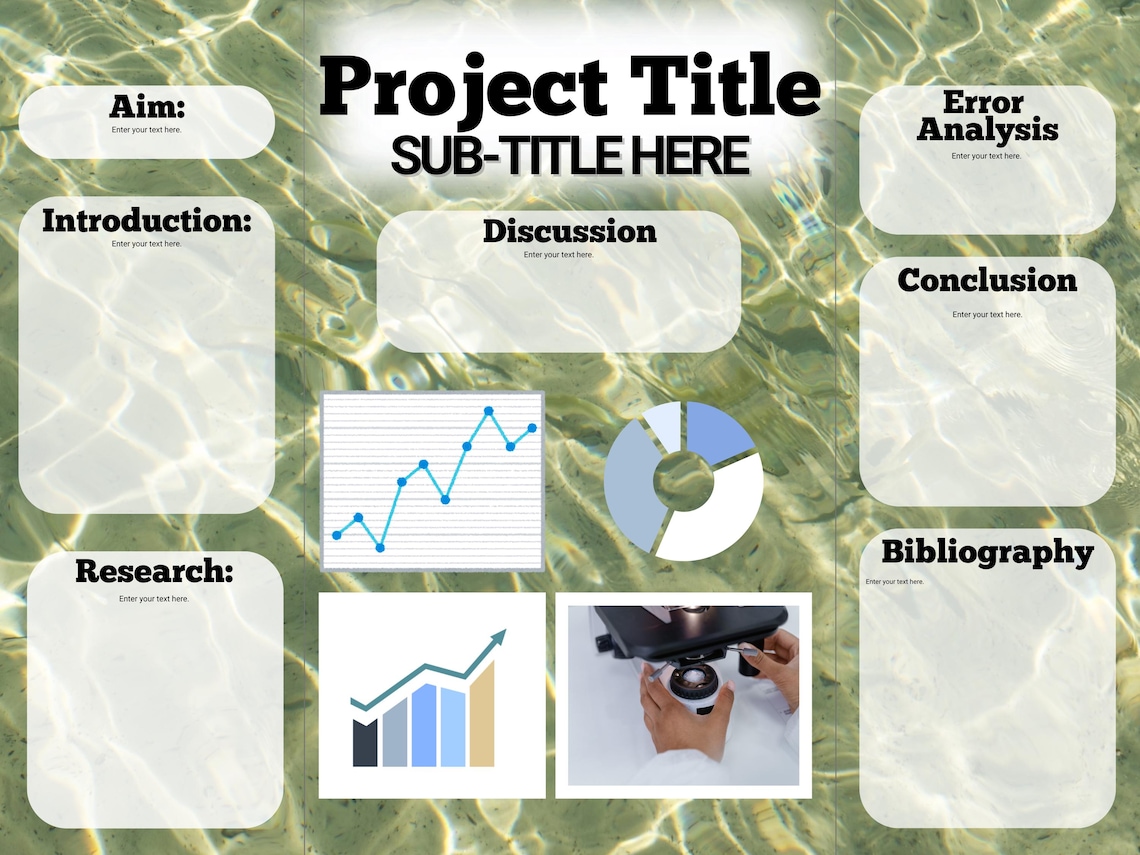 Science Fair Project Poster Board Template - for a 48