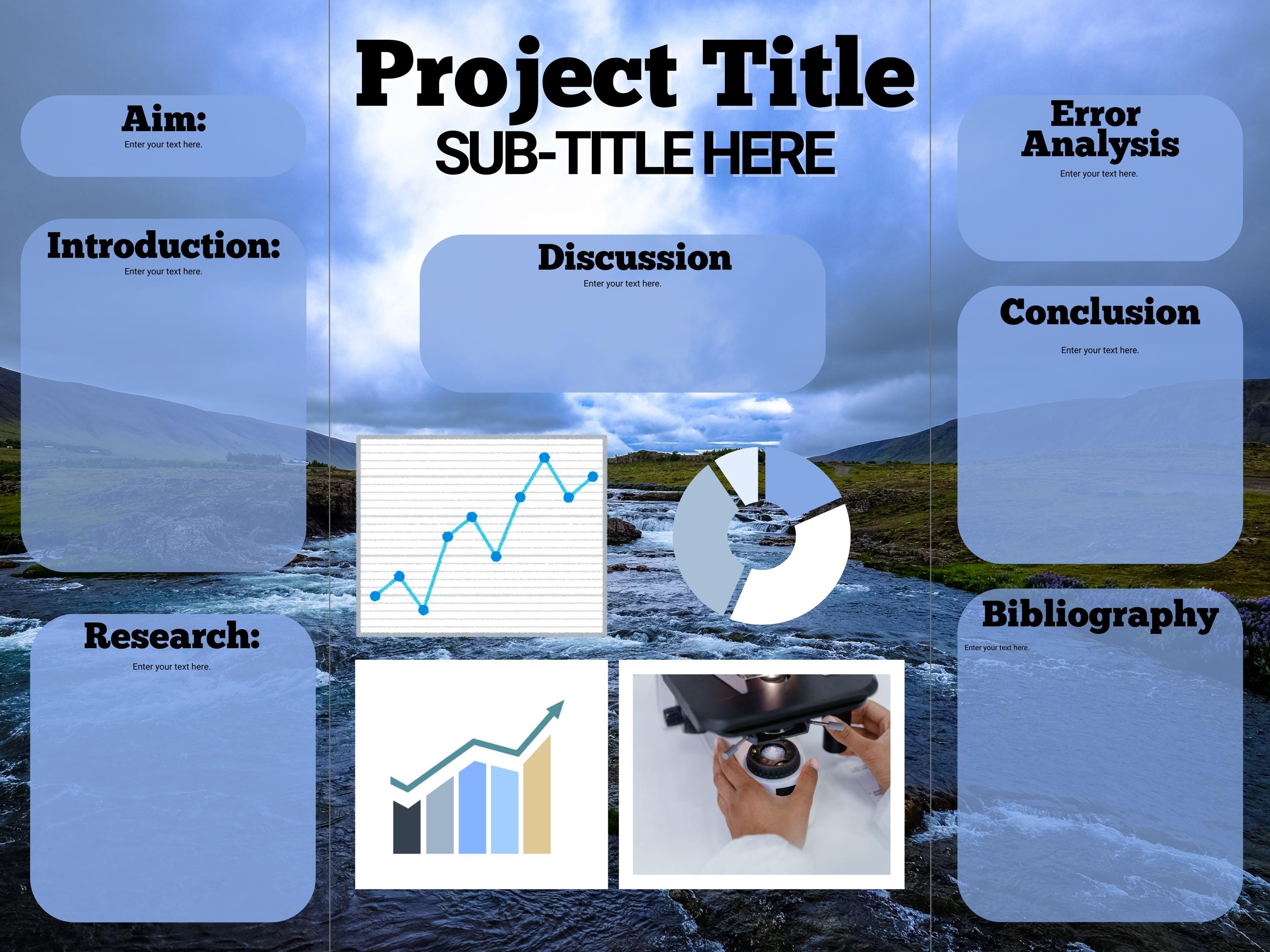 Science Fair Project Poster Board Template - for a 48"x36" Display - Etsy