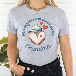 Grandma Baseball shirt, My favorite players call me Grandma, Grandma game day shirt, Baseball shirt for grandma
