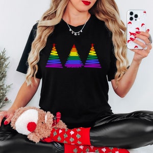 LGBTQ Christmas shirt, LGBTQ Christmas Trees shirt, Gay Pride Christmas shirt