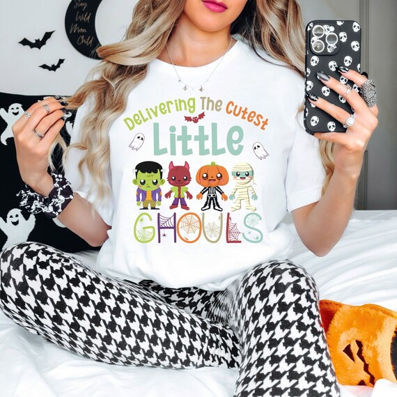 Labor and Delivery Halloween Shirt, Delivering the cutest little Ghouls shirt for Labor and Delivery team, OB Halloween nurse shirt