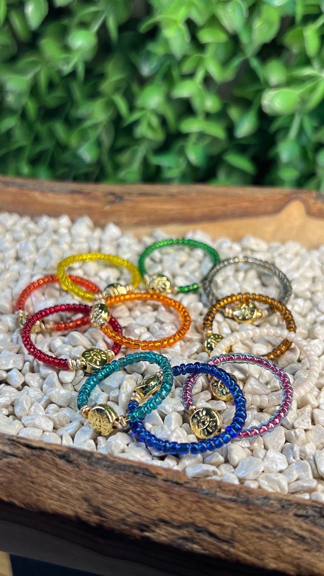 Evil Eye Protection Rings (single Color) - Etsy
