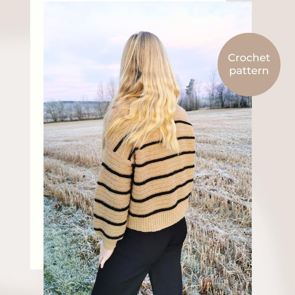 Camaiore-sweater - Gestreepte gehaakte trui - Op maat gemaakt