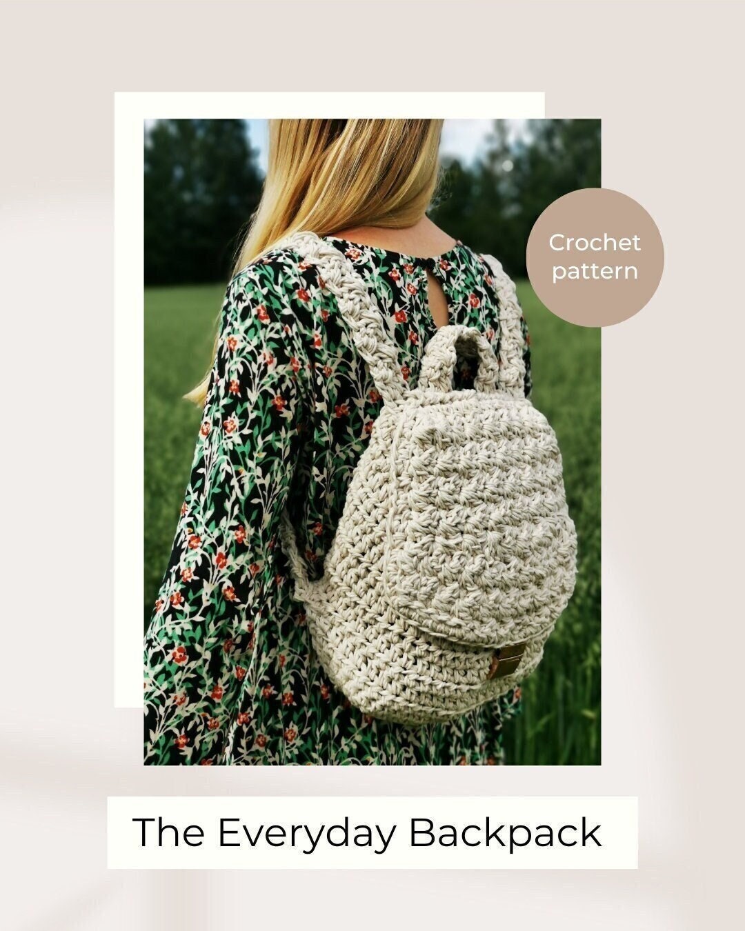 The Everyday Backpack - crochet pattern