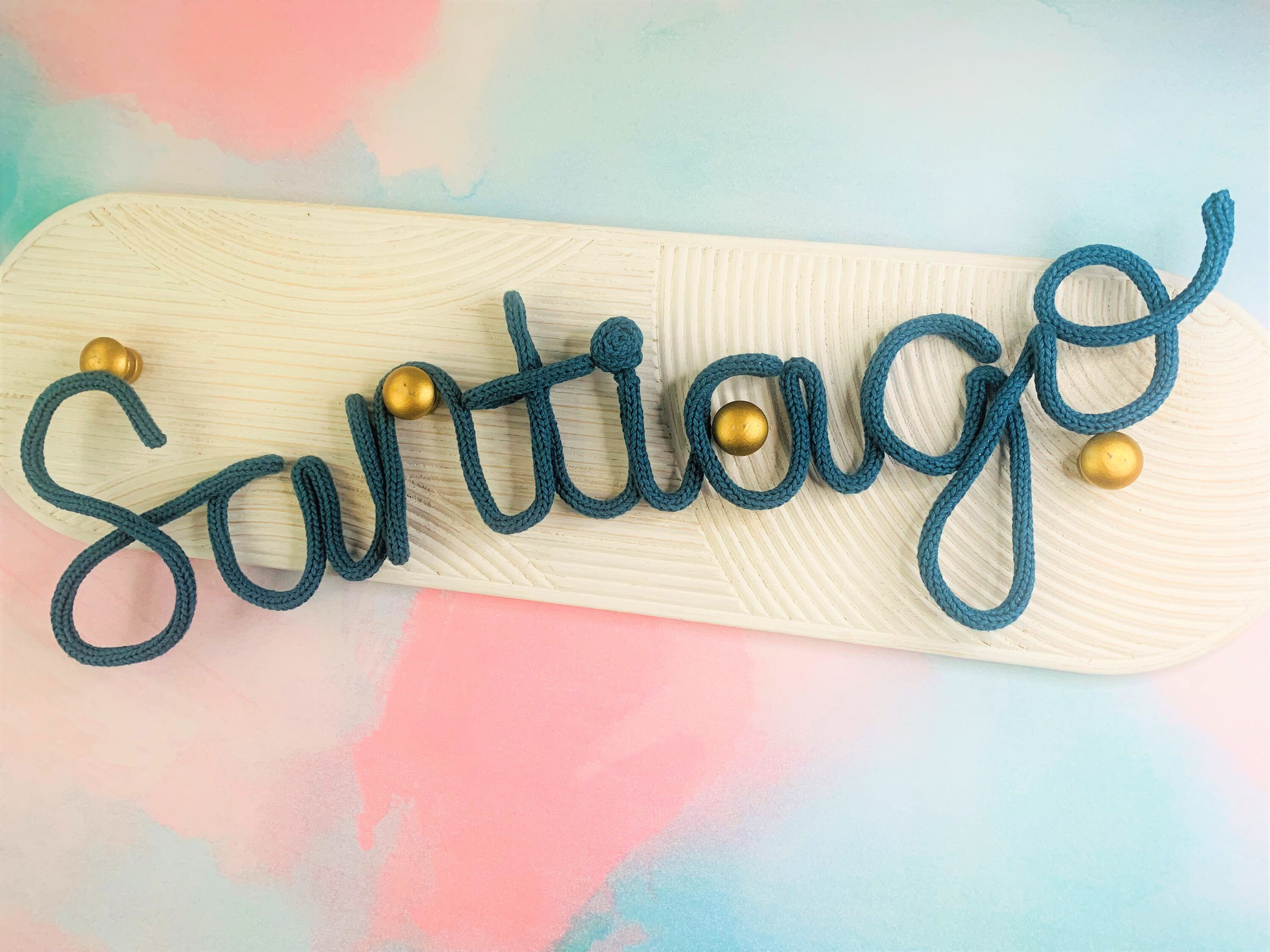 Custom Knitted Wire Lettering and Designs - Etsy