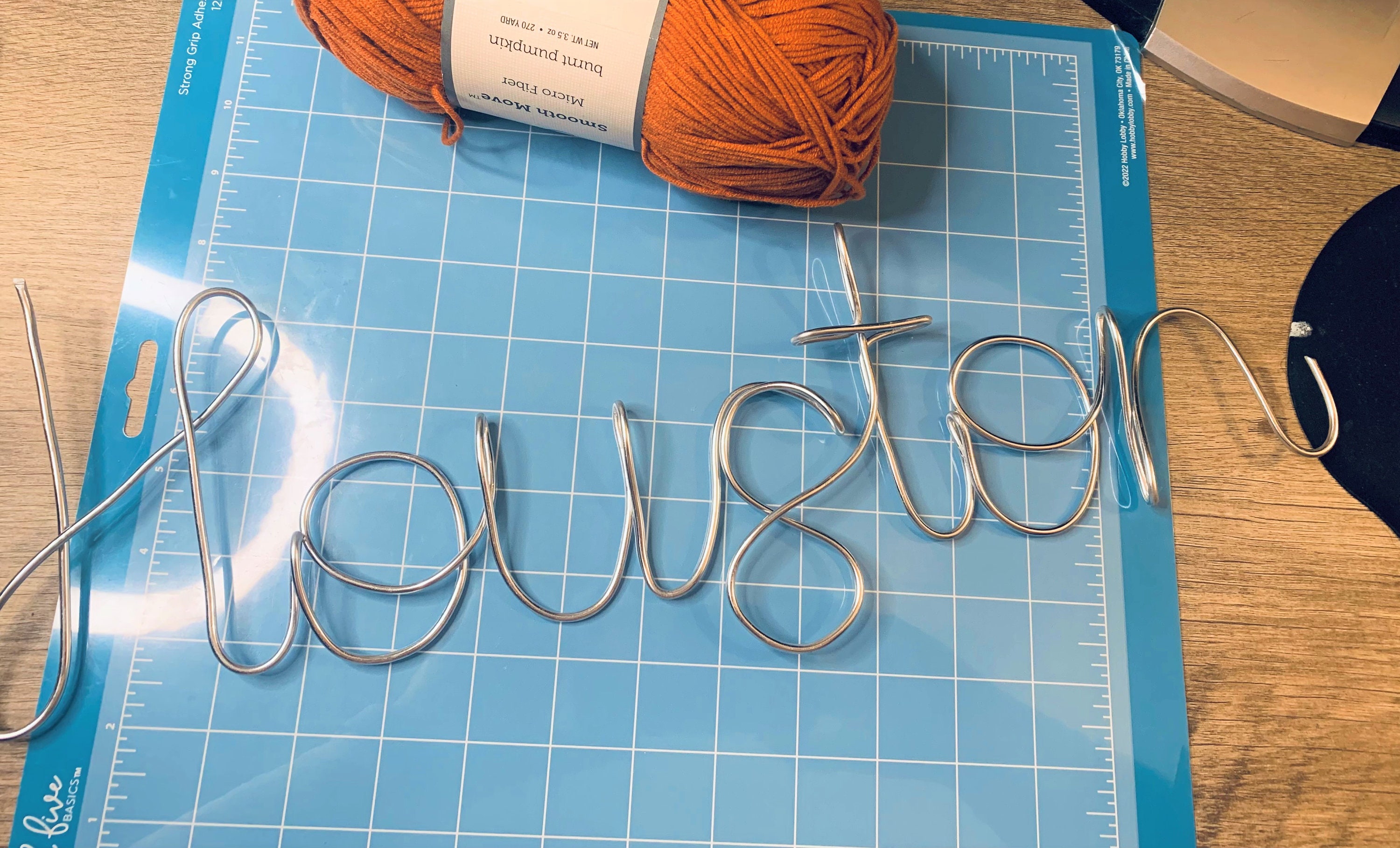 Custom Knitted Wire Lettering and Designs - Etsy