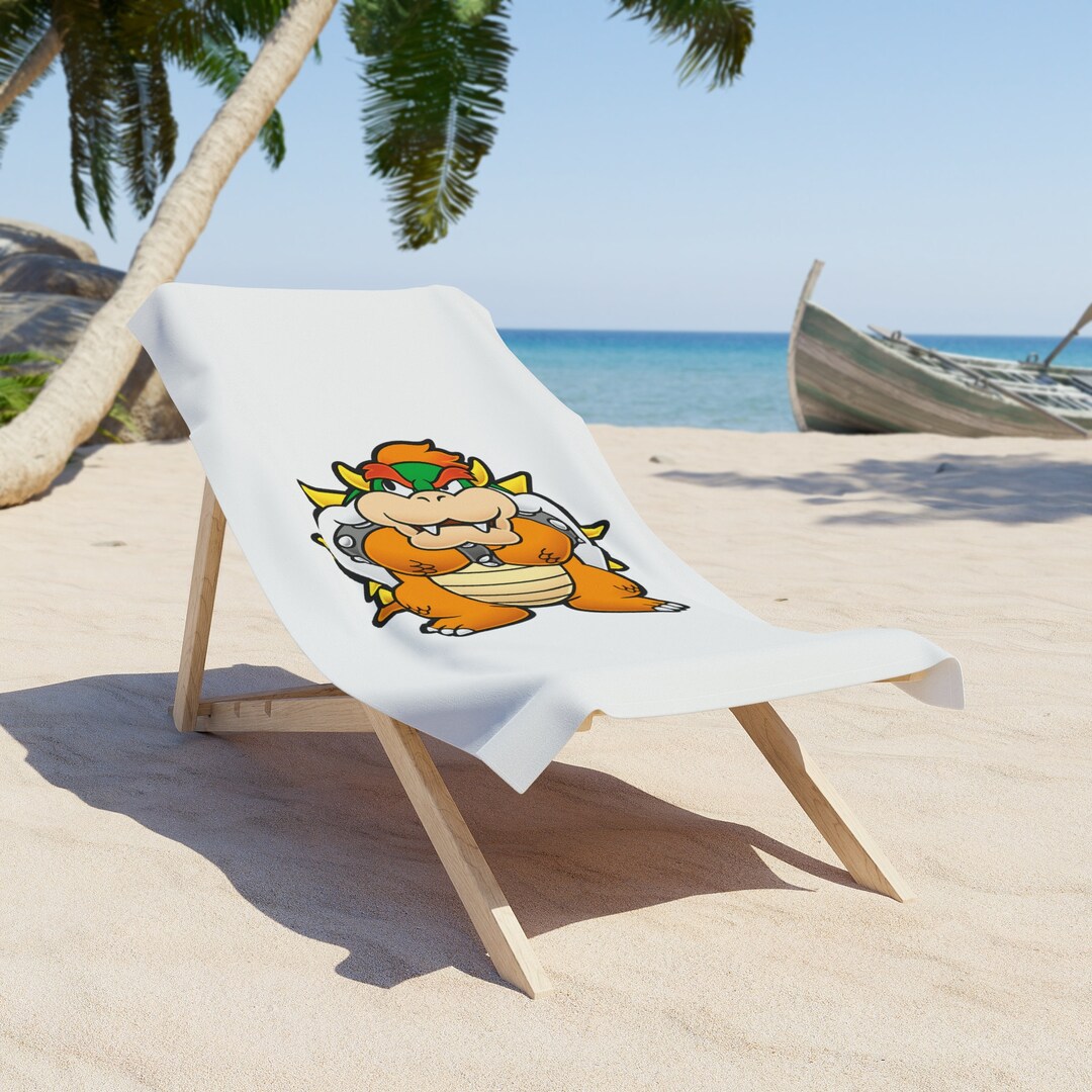 Bowser Beach Towel Etsy