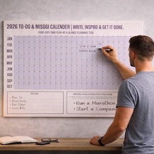 2026 Misogi Challenge All-in-One Wandkalender Poster - Klassisches Mattes A0 Design