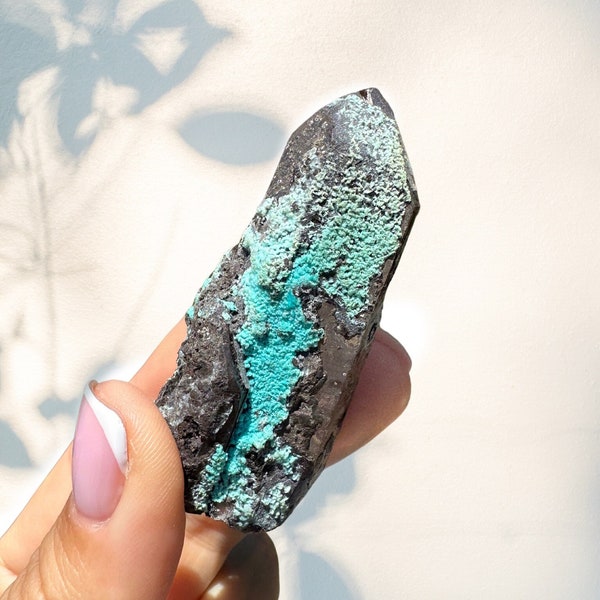 RARE Chrysocolla Quartz from Peru | Quartz with Chrysocolla