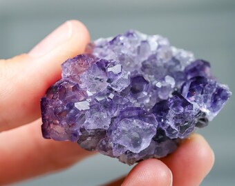 Fluorite di tanzanite viola proveniente da Fujian, Cina