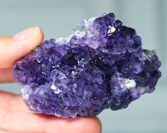 Fluorite di tanzanite viola proveniente da Fujian, Cina