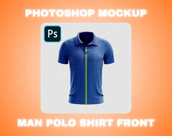Photoshop用ポロシャツモックアップ｜TIFFアパレルモックアップテンプレート