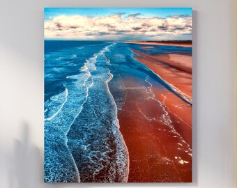 Beach canvas art, Large matte canvas prints, Wave pictures, Beach pictures, Beach wall art, Canvas wall art, Canvas print, Ocean waves