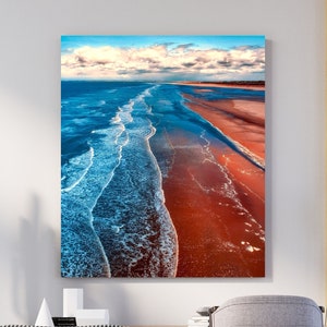 Beach canvas art, Large matte canvas prints, Wave pictures, Beach pictures, Beach wall art, Canvas wall art, Canvas print, Ocean waves