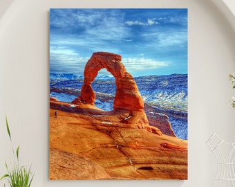 Arches National Park Art, Arches National Park Photo, Arches National Park Print, Delicate Arch Matte Canvas Print, Moab Utah Photo
