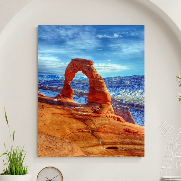 Arches National Park Art, Arches National Park Photo, Arches National Park Print, Delicate Arch Matte Canvas Print, Moab Utah Photo