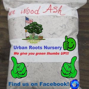 Hardwood Ash: Organic Garden Compost, Plant Fertilizer, Pottery Soap Lye, Curing, Nitrogen, Many Uses!  Sustainable Sources!! USA Made!