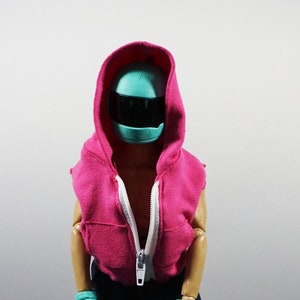Figura de motociclista de Hotline Miami de Erick Scarecrow x Devolver Digital
