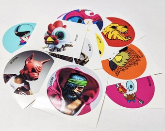 Hotline Miami Sticker Lot by Erick Scarecrow x Devovler Digital