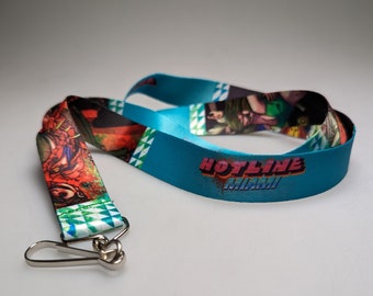 Hotline Miami lanyard by Erick Scarecrow x Devolver Digital