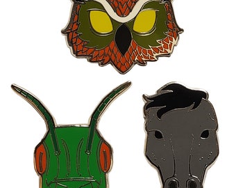 Hotline Miami pin set B by Erick Scarecrow x Devolver Digital