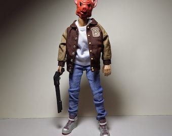 Hotline Miami Jacket figure by Erick Scarecrow x Devolver Digital