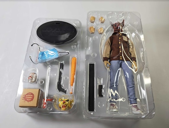Hotline Miami Vigilante & Assassin Chibi Vinyl Figure Set – 4.75” HLM Collectible Statues