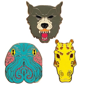 Set di spille Hotline Miami C di Erick Scarecrow x Devolver Digital