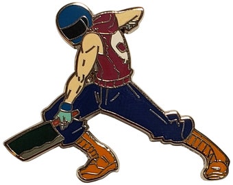 Hotline Miami Biker pin by Erick Scarecrow x Devolver Digital