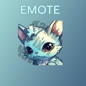 WATER CAT EMOTE | Twitch | Discord | YouTube | Streaming | Cute Pet Emotes | Bundle Pack | Emotes For Streamers | Chibi | Instant Download