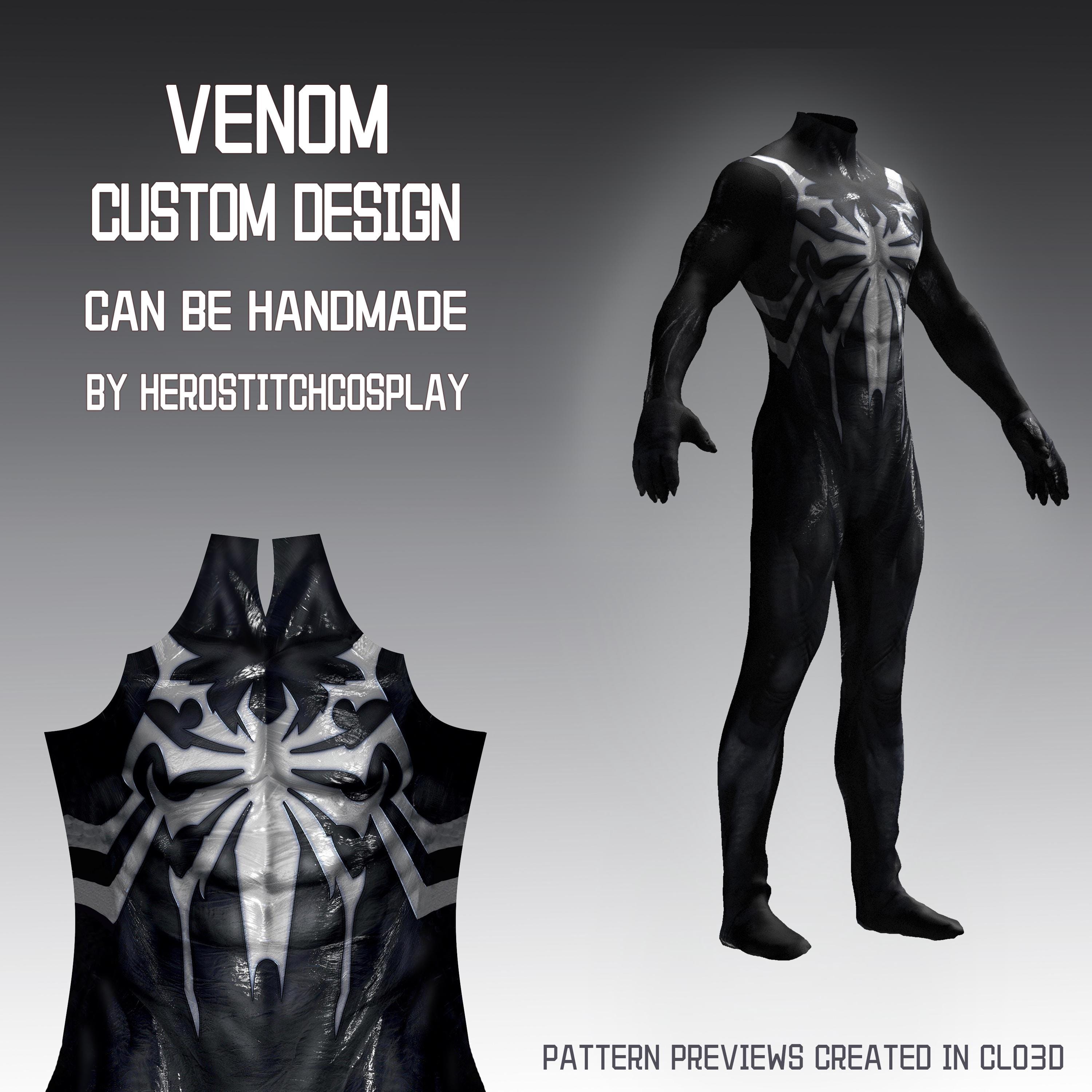 ブェノム　スパイダー　ラテックス コスプレ　シリコン筋肉スーツ L ラバー Venom muscle suit costume - Etsy 日本