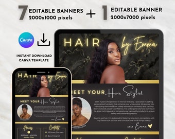 Acuity Template, Scheduling Template, Hair Stylist Website, Canva Template, Lash Artist Acuity Scheduling Template, Nail Tech Template