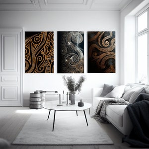 Mystical Maori Trio - Abstract Digital Prints